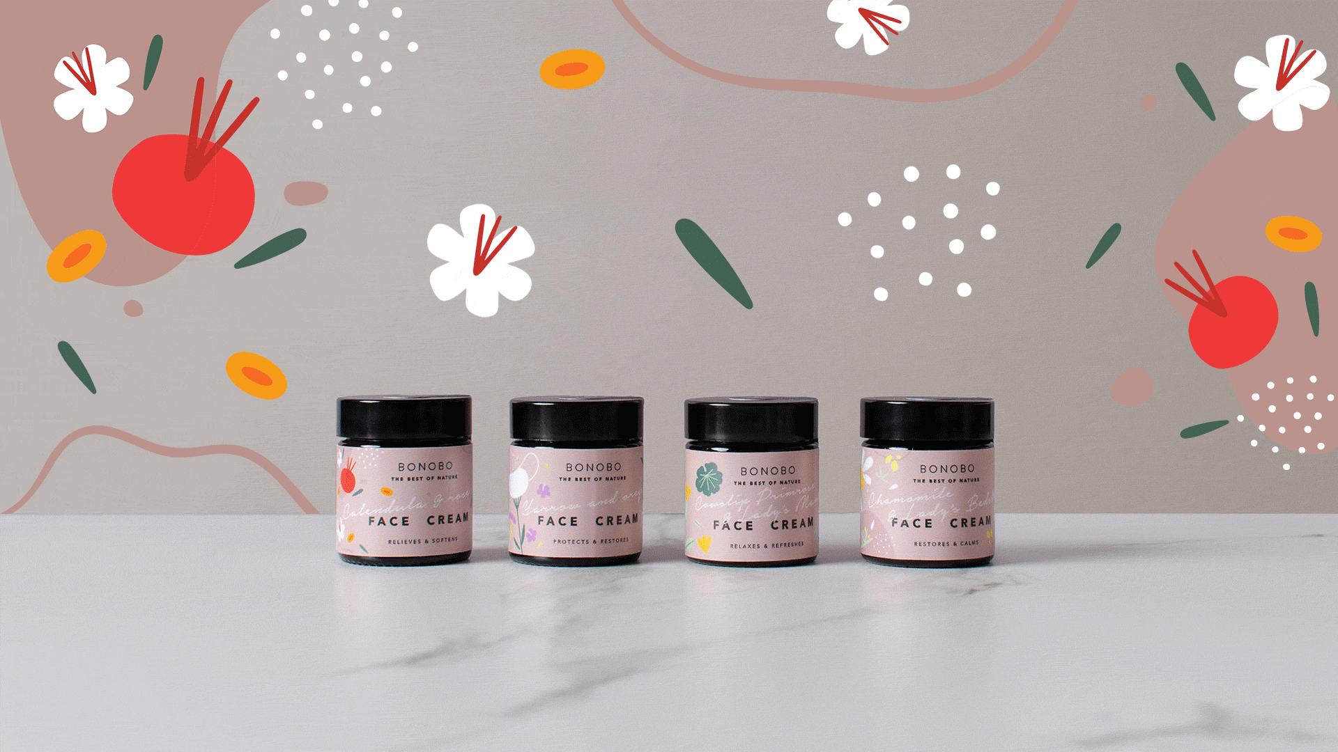 Calendula &amp; Rosehip Face Cream / Relieves &amp; Softens